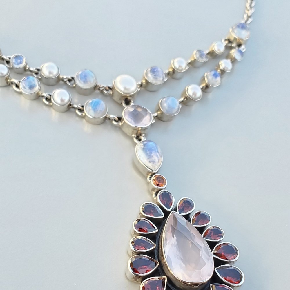 Nicky Butler Limited RAJ Collection Multi Gemstone NB Necklace Sterling #28/75 - Picture 10 of 16